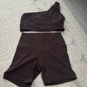 Lulu lemon chocolate brown matching set
